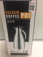 VACUUM COFFEE POT STAINLESS STEEL 2.0L