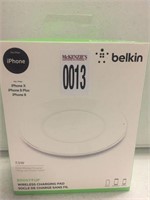 BELKIN WIRELESS CHARGING PAD FOR IPHONE X, 8+, 8