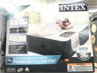 Intex Queen premium pillowtop new condition