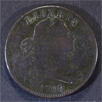 1798/7 LARGE CENT  VF