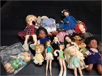 Box lot of dolls...some vintage