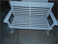 White Wooden Bench