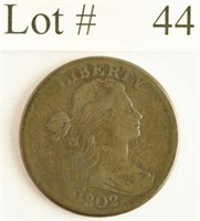 Lot #44 - 1802 Drapped Bust Large Cent
