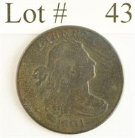 Lot #43 - 1801 Drapped Bust Large Cent