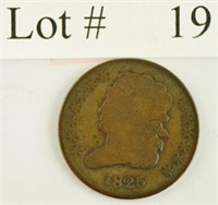 Lot #19 - 1825 Classic Head 1/2 Cent