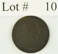 Lot #10 - 1806 Drapped Bust 1/2 Cent Small 6