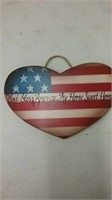 Patriotic wood wall sign