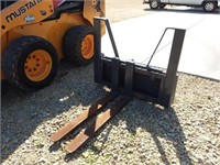 Homemade HD universal skid loader forks, 42" forks