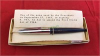 Lyndon B Johnson pen used by the president on