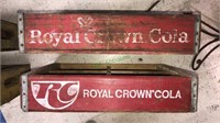 To Royal Crown Cola wooden soda bottle crates,