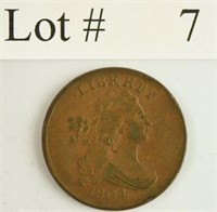 Lot #7 - 1804 Drapped Bust 1/2 Cent