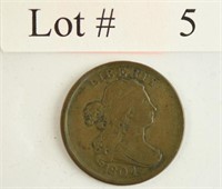 Lot #5 - 1804 Drapped Bust 1/2 Cent