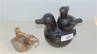 Primitive Ceramic Birds