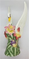 Fitz and Flyod Classics Porcelain Swan Vase