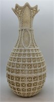 Vintage Dehua Porcelain Openwork Vase