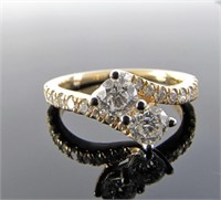 14K Yellow Gold Ever Me Diamond Ring