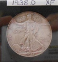 1938 D  Walking Liberty Half Dollar