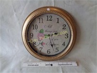 Wall Clock "All Things Possible If You Believe"