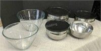 Lot of Stainless Steel Mixing Bowls & More
