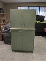 Arborite Cabinet and Matching Cupboard