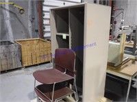 2 Chairs and Stand Up Cabinet