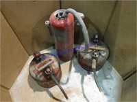 2 Fuuel Cans and Fire Extinguisher