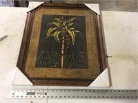 FRAMED PALM PICTURE