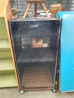 Glass stereo cabinet