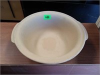 Large Pampered Chef Stoneware Handled Bowl