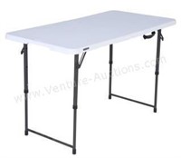 Lifetime 4' Adjustable Folding Table, 80364