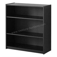 Mainstays 3-Shelf Bookcase, Black Oak