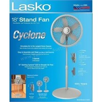 Lasko 18" Stand Fan with Cyclone Grill, Tan S18902