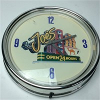 Camel Joe’s Diner Neon Clock