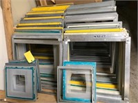 VARIOUS SILK SCREEN FRAMES