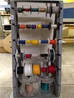 ROLLING WIRE RACK WITH ASSORTED WIRE