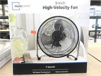 9 inch high velocity fan tested