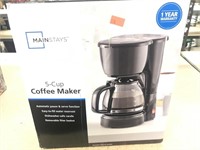 New 5 cup coffee maker