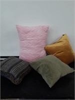 Designor pillows, 2 are down with removable