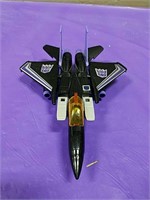 Transformers  black jet fighter airplane- vintage