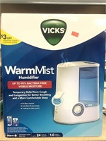Vick’s warm mist humidifier new condition