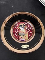Hand painted Deer plate from Japan and 24k gold