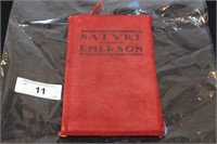 1905 NATVRE BY RALPH WALDO EMERSON BOOK