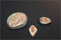 SELECTION OF PAINTED ROCKS