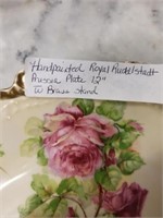 HAND PAINTED ROYAL RUDDLSTDT PRUSSIA PLATE