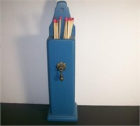 wood long match holder