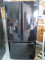 LG 3 Door Black Refrigerator