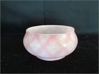 Fenton pink rib optic 5" bowl