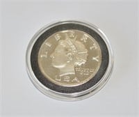 2003 $5 liberty dollar, 1 OZ .999 fine silver