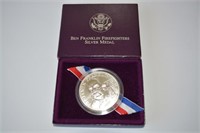 Benjamin Franklin firefighters medal, US Mint