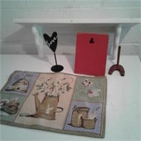 Shelf, Picture Holders and Placemat